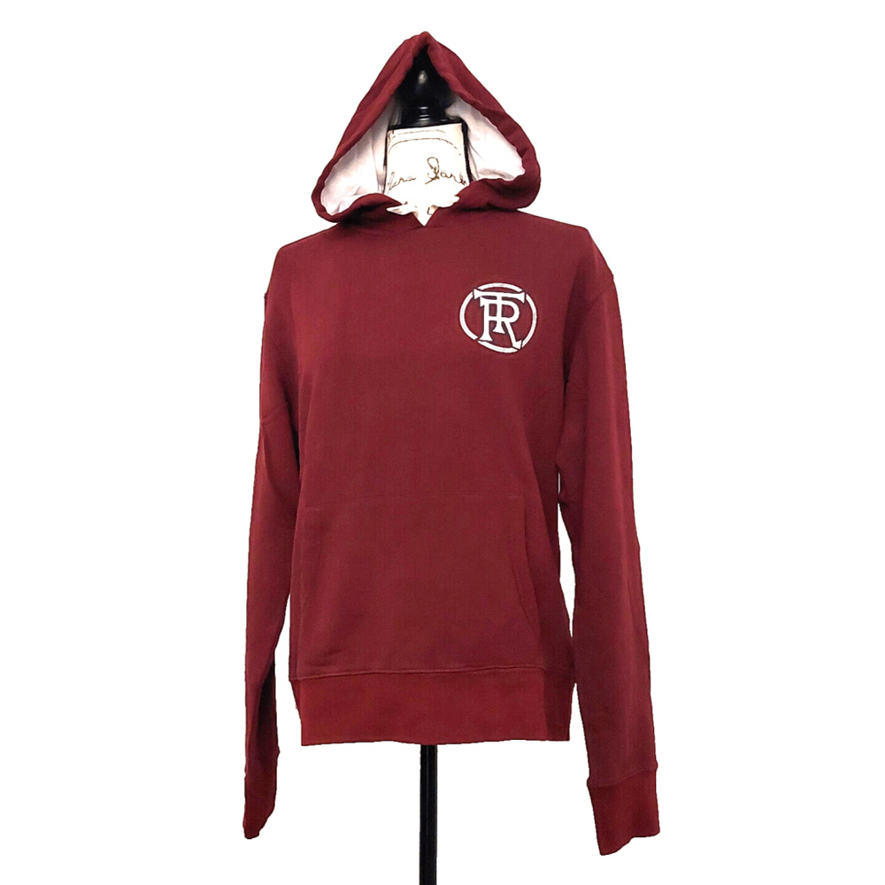 True Religion Brand Jeans Playoff Champs Raglan Hoodie Sweatshirt Size Large NWT - Picture 3 of 16